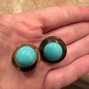 David yurman turquoise post earrings